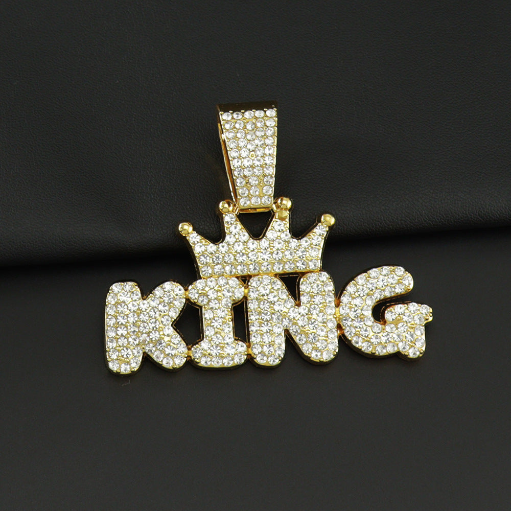 Bling King Pendant with Chain