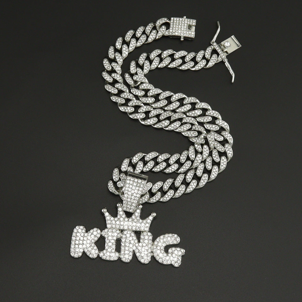 Bling King Pendant with Chain