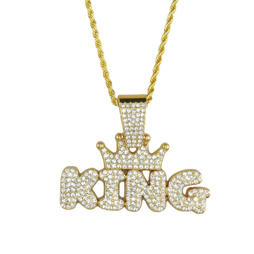 Bling King Pendant with Chain