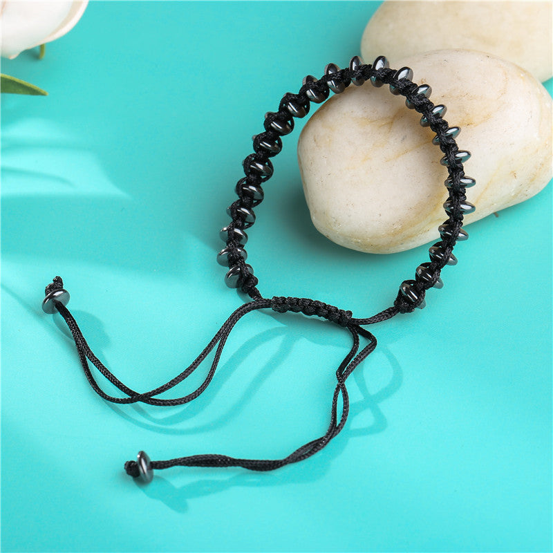 Men's Black Three-Piece Bracelet Set