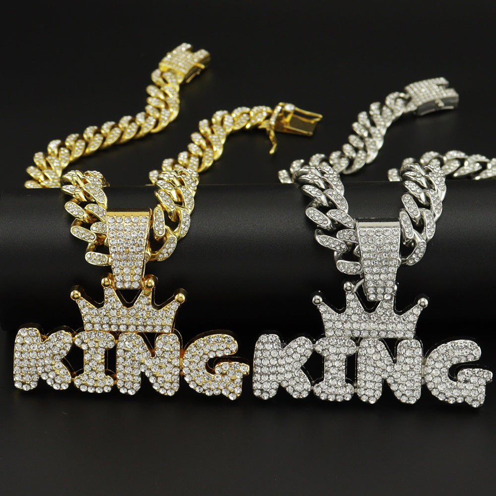 Bling King Pendant with Chain