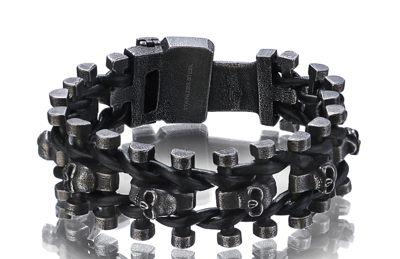 Men's Stainless Steel Skull Bracelet