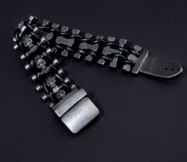 Men's Stainless Steel Skull Bracelet