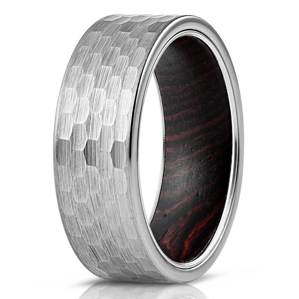 Men Ring Fashion Accessory Wedding Engagement Ring Tungsten Carbide Daily Fashion Silver