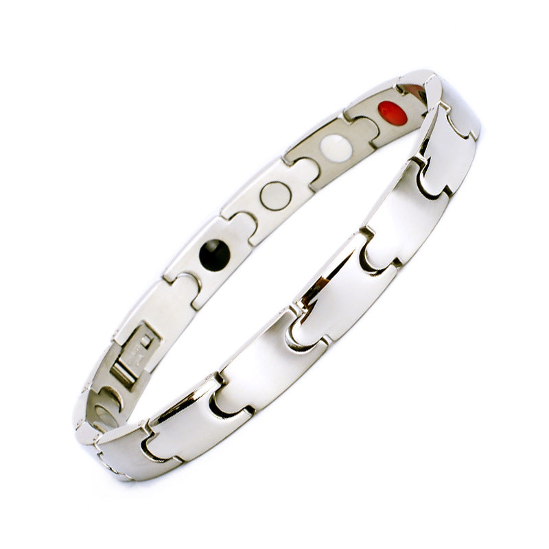 Stainless Steel Bracelet, Titanium Steel Ornament, Pure Bracelet, Germanium Magnet