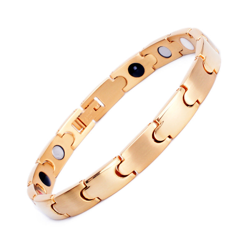 Stainless Steel Bracelet, Titanium Steel Ornament, Pure Bracelet, Germanium Magnet