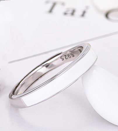Men And Women Pair Ring Black And White Ring