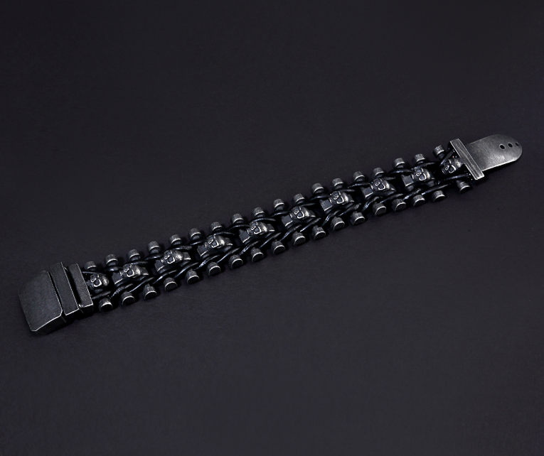 Men's Stainless Steel Skull Bracelet