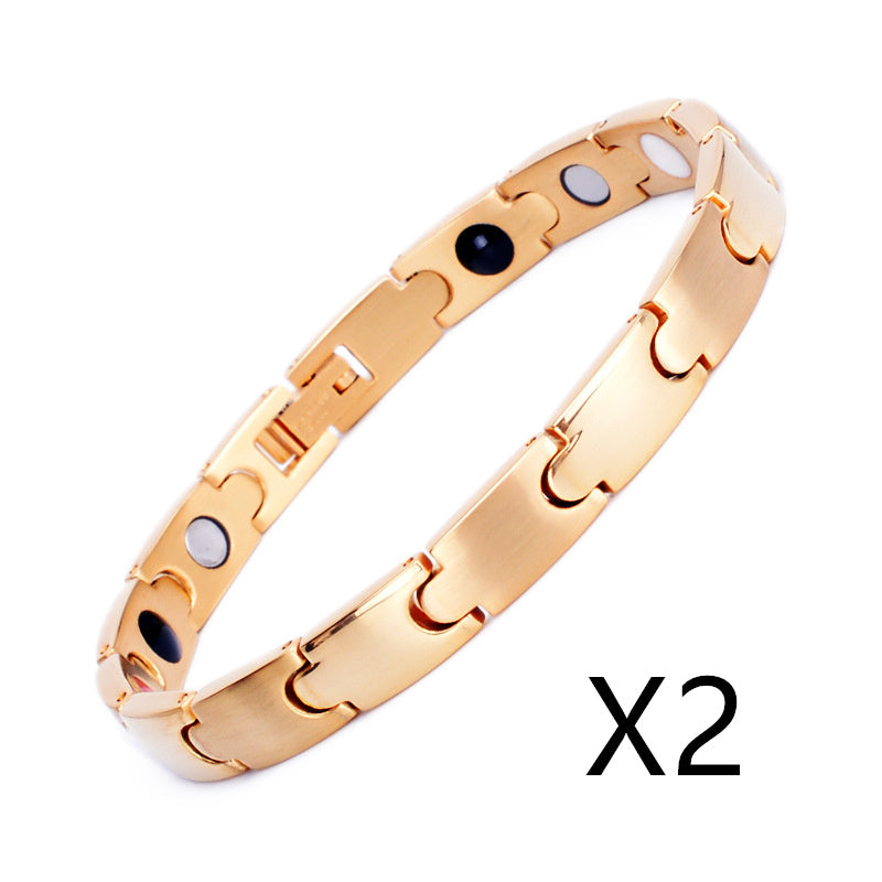 Stainless Steel Bracelet, Titanium Steel Ornament, Pure Bracelet, Germanium Magnet