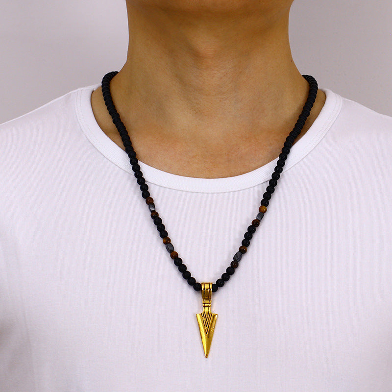 Fashion Triangle Pendant Men's Necklace