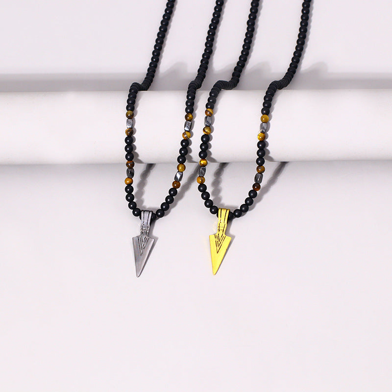 Fashion Triangle Pendant Men's Necklace