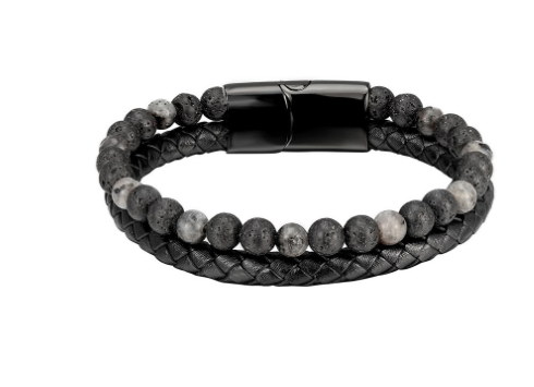 Men's Natural Stone Beaded Bracelet Tiger Eye